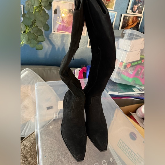 Shoes - Black Over-the-Knee Women's Boots. Size 5.5